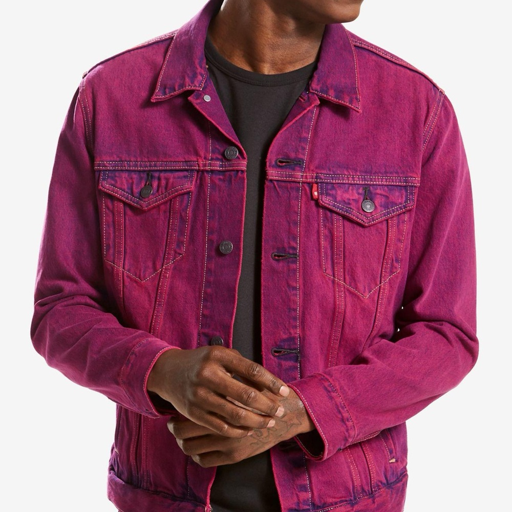 Levi’s Acid Wash Pink Denim Jacket - Picture 2 of 4